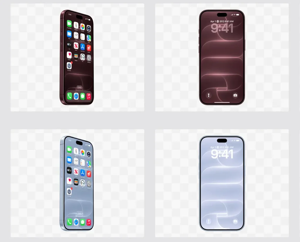 iPhone 18 Pro Figma Mockup in 3 Angles