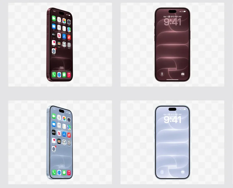 iPhone 18 Pro Figma Mockup in 3 Angles