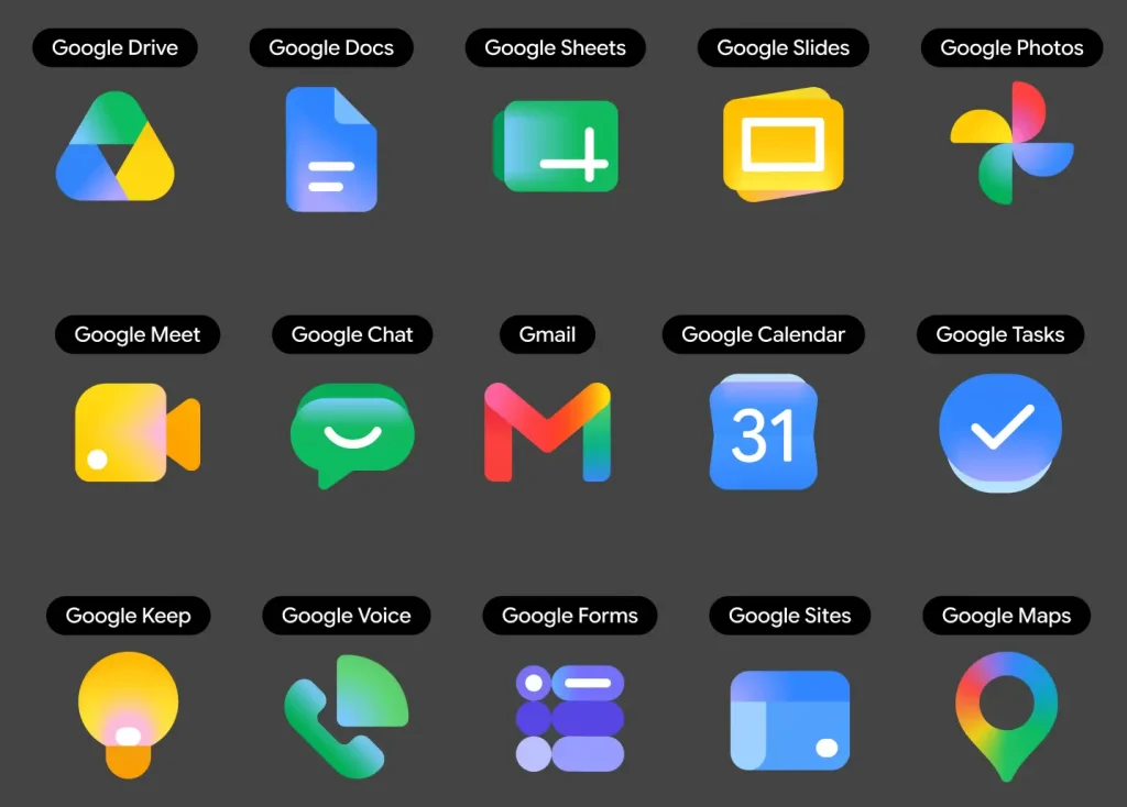 Google Product 2026 Icons for Figma