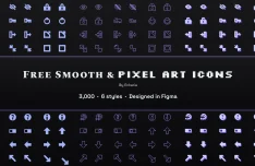 3,000 Free Smooth & Pixel Art Icons for Figma