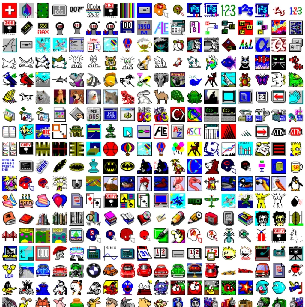 3,700+ Free Retro Icons in PNG & ICO Formats