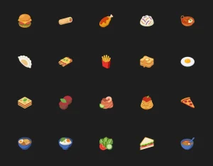 120 Free 24px Food Icons for App & Web UI