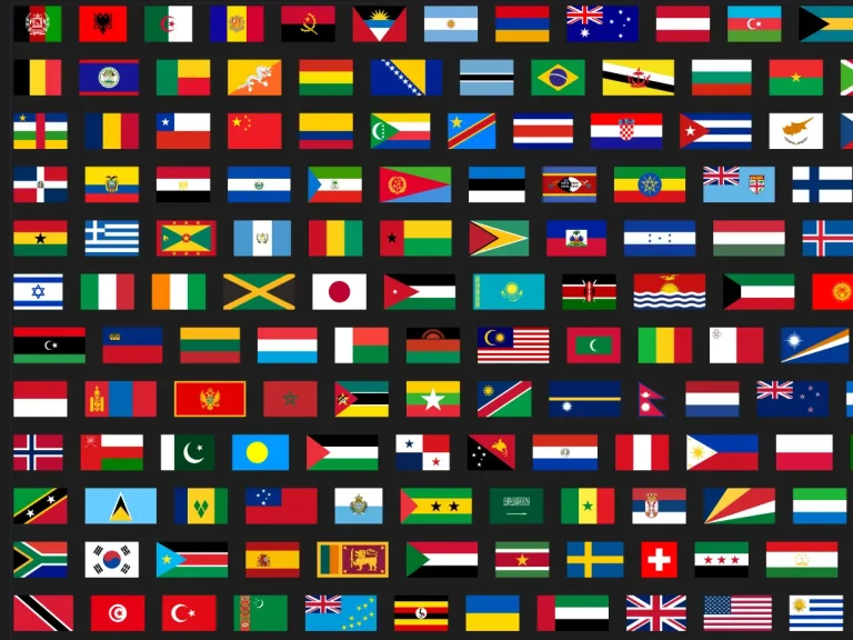 195 Free Editable World Flag Vectors for Figma