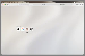 macOS 27 Safari Browser Mockup for Figma